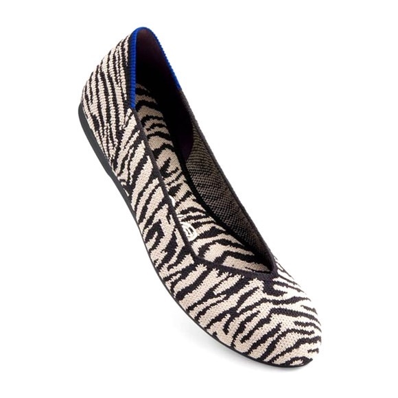 Rothy's Shoes - Rothy’s The Flat In Zebra Print Retired Color Size 9